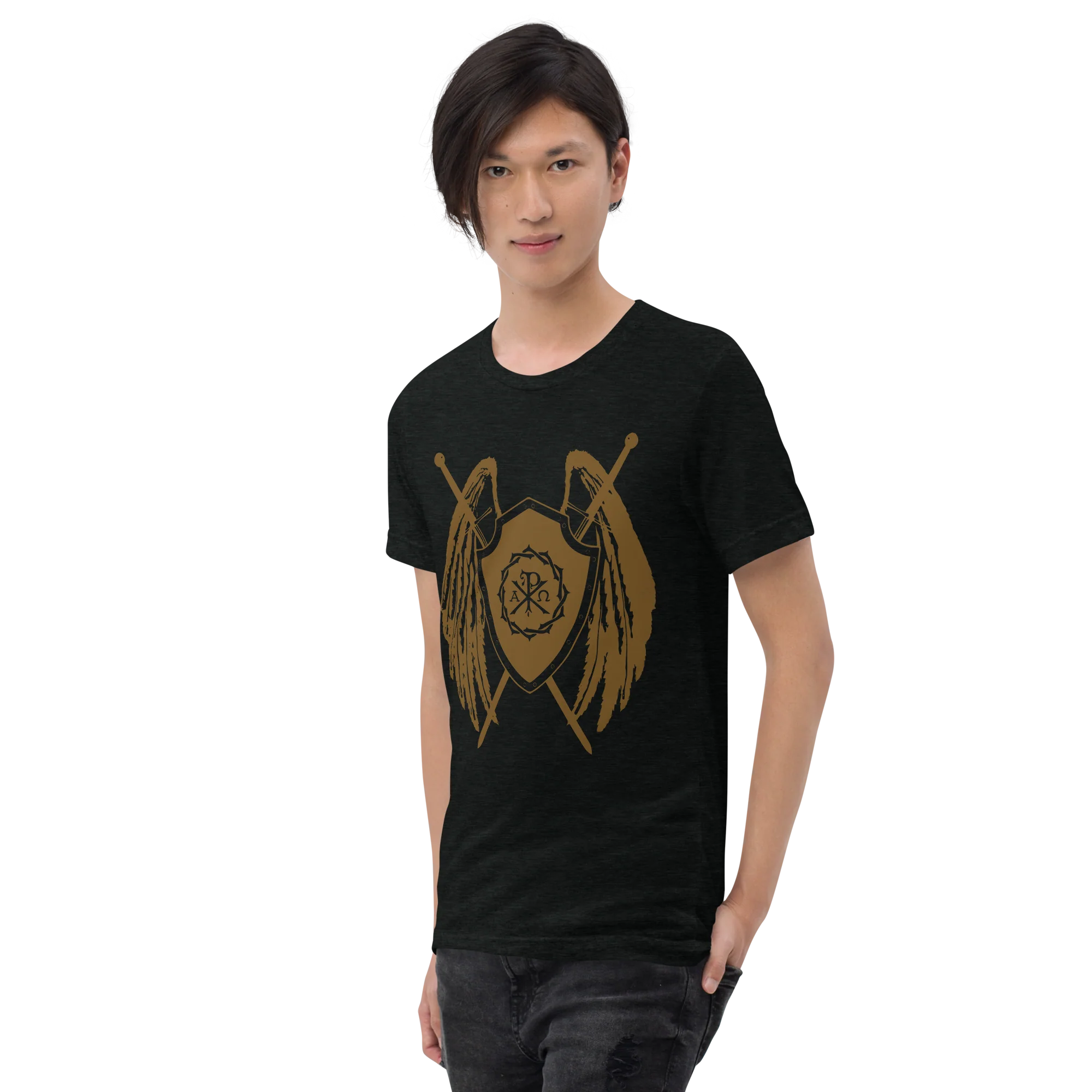 Sanctus Crest Tri-Blend t-shirt - Image 4
